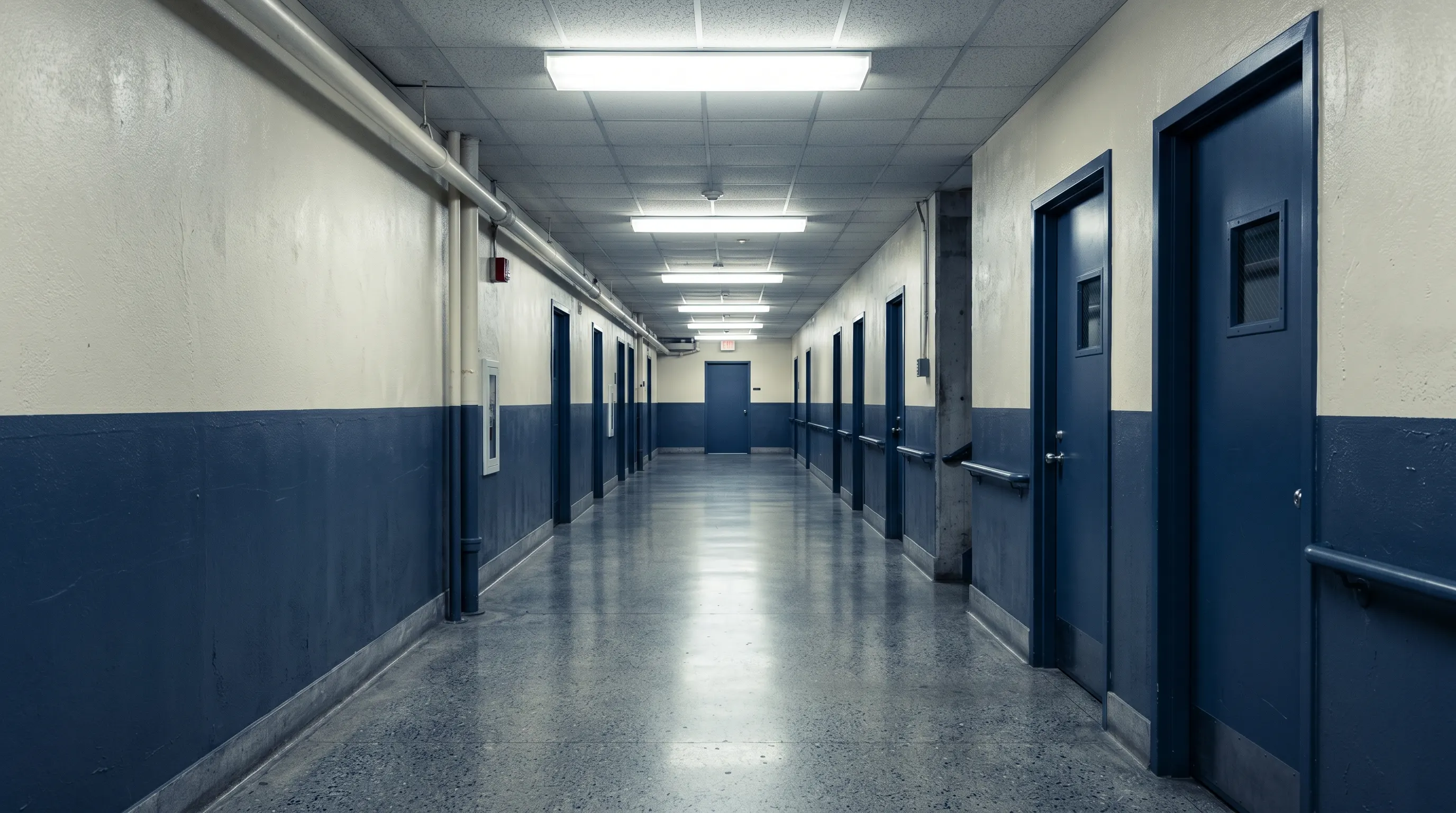 Editorial photograph evoking drug crime defense in a Texas courthouse context.