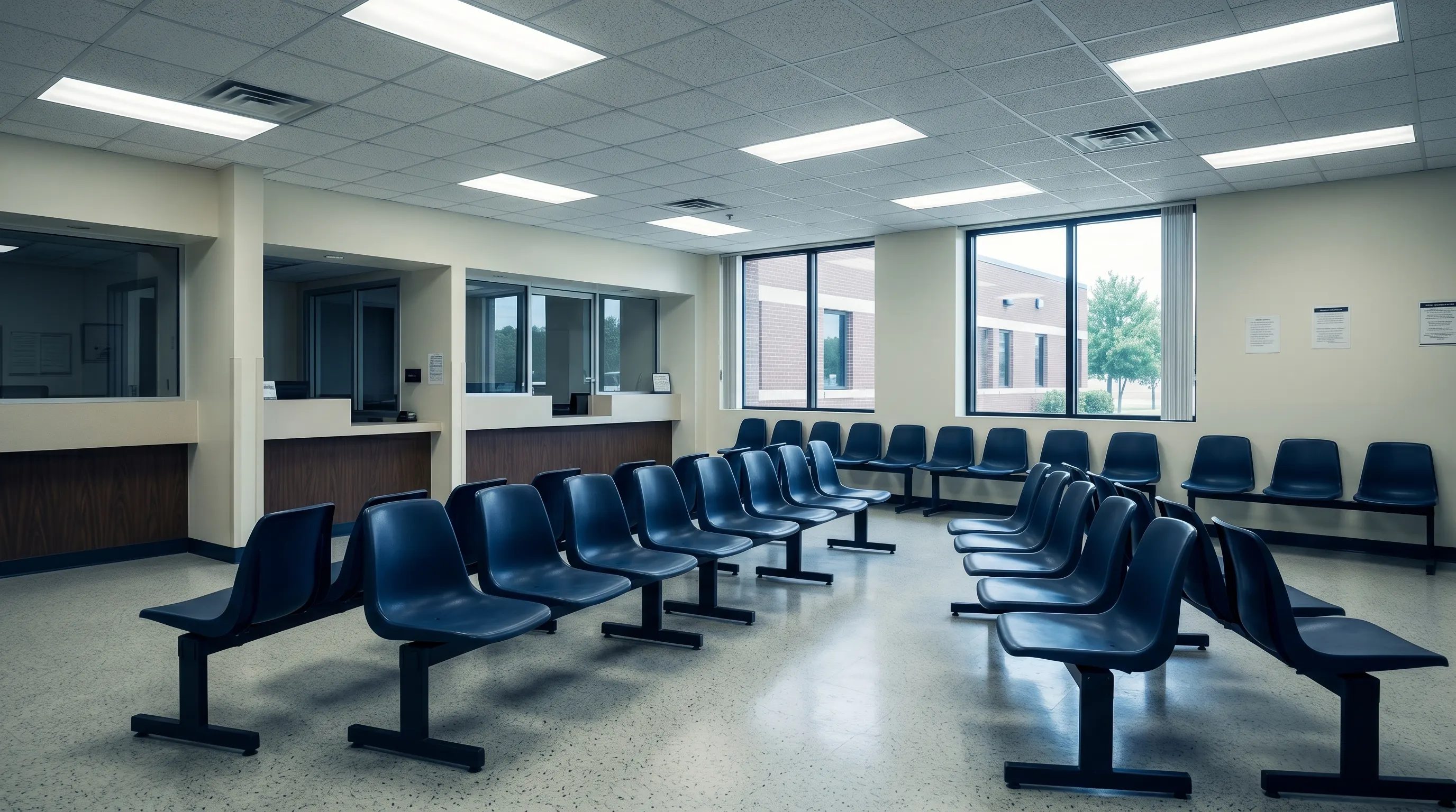 Editorial photograph evoking parole & probation violations in a Texas courthouse context.