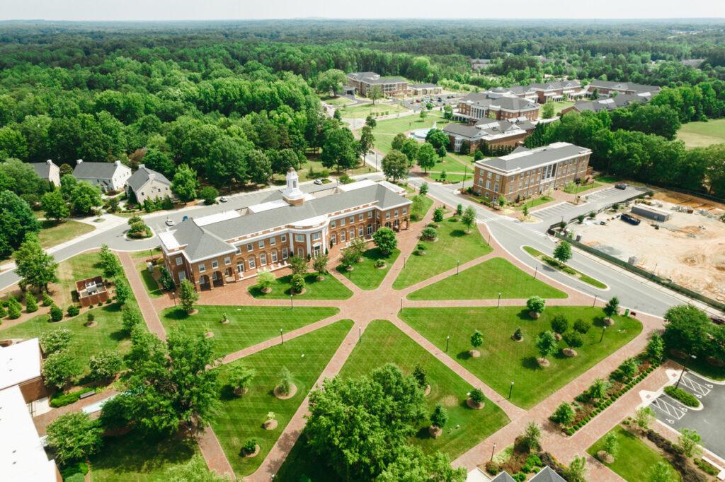 aerial-shot-college-campus-during-spring